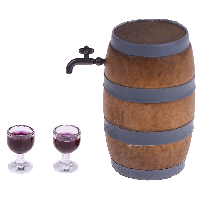 Wine Y Beer - Mini drewniana beczka na czerwone wino