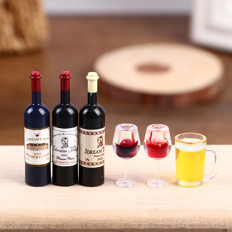 Wine Y Beer - 5 szt. Miniaturowe kieliszki do wina,
